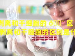 剥离和干细胞的 🐴 区 🐵 别（剥离和干细胞的区别是什么）